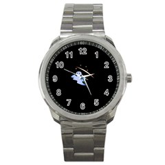 Ghost Night Night Sky Small Sweet Sport Metal Watch by Amaryn4rt