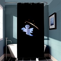 Ghost Night Night Sky Small Sweet Shower Curtain 36  X 72  (stall)  by Amaryn4rt