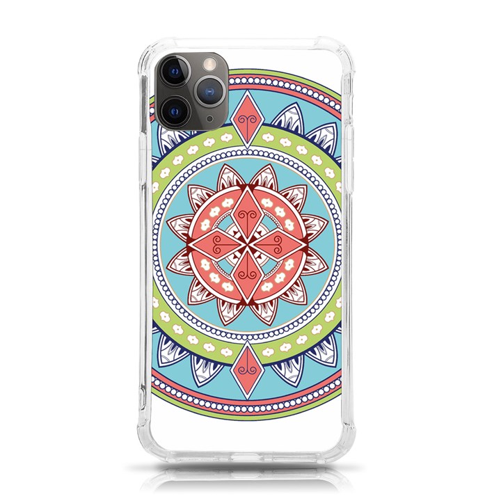 Drawing Mandala Art iPhone 11 Pro Max 6.5 Inch TPU UV Print Case