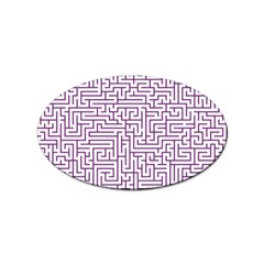 Maze Lost Confusing Puzzle Sticker Oval (10 Pack) by Amaryn4rt