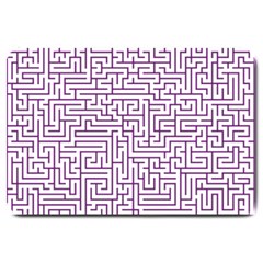 Maze Lost Confusing Puzzle Large Doormat by Amaryn4rt