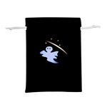 Ghost Night Night Sky Small Sweet Lightweight Drawstring Pouch (L) Back