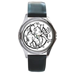 Mammoth Elephant Strong Round Metal Watch by Amaryn4rt