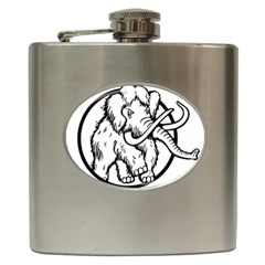 Mammoth Elephant Strong Hip Flask (6 Oz) by Amaryn4rt