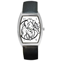 Mammoth Elephant Strong Barrel Style Metal Watch by Amaryn4rt