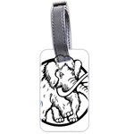 Mammoth Elephant Strong Luggage Tag (two sides) Back