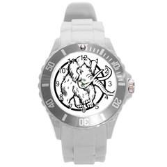 Mammoth Elephant Strong Round Plastic Sport Watch (l) by Amaryn4rt