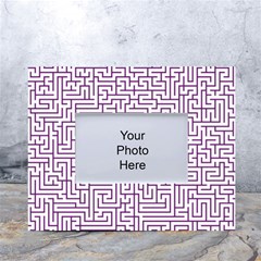 Maze Lost Confusing Puzzle White Tabletop Photo Frame 4 x6  by Amaryn4rt