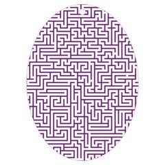 Maze Lost Confusing Puzzle Uv Print Acrylic Ornament Oval