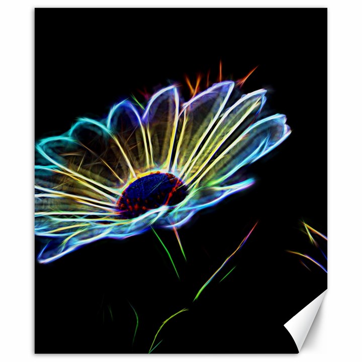 Flower Pattern Design Abstract Background Canvas 20  x 24 