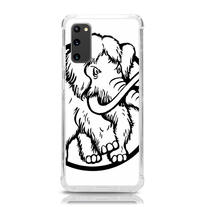 Mammoth Elephant Strong Samsung Galaxy S20 6.2 Inch TPU UV Case