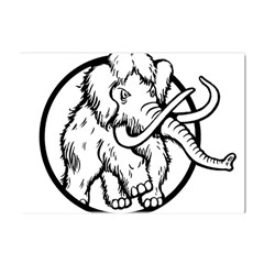 Mammoth Elephant Strong Crystal Sticker (a4) by Amaryn4rt