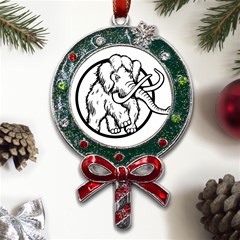 Mammoth Elephant Strong Metal X mas Lollipop With Crystal Ornament by Amaryn4rt