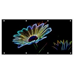 Flower Pattern Design Abstract Background Banner And Sign 8  X 4  by Amaryn4rt