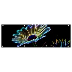 Flower Pattern Design Abstract Background Banner And Sign 9  X 3  by Amaryn4rt