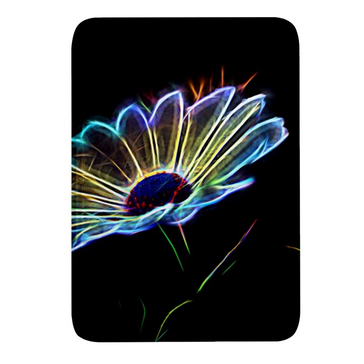 Flower Pattern Design Abstract Background Rectangular Glass Fridge Magnet (4 pack)