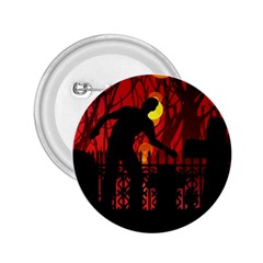 Horror Zombie Ghosts Creepy 2 25  Buttons by Amaryn4rt