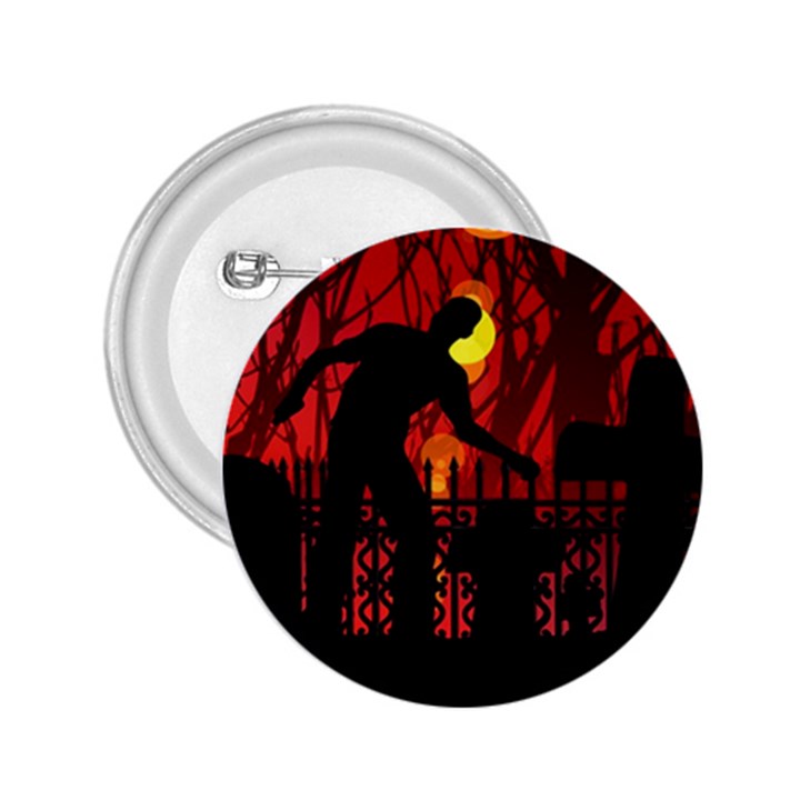 Horror Zombie Ghosts Creepy 2.25  Buttons