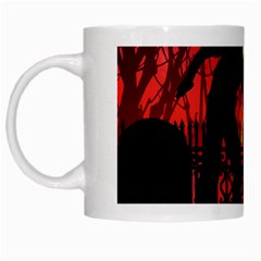 Horror Zombie Ghosts Creepy White Mug by Amaryn4rt