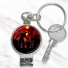 Horror Zombie Ghosts Creepy Nail Clippers Key Chain by Amaryn4rt