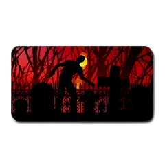 Horror Zombie Ghosts Creepy Medium Bar Mat by Amaryn4rt