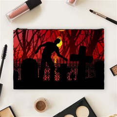 Horror Zombie Ghosts Creepy Cosmetic Bag (large) by Amaryn4rt