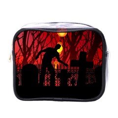 Horror Zombie Ghosts Creepy Mini Toiletries Bag (one Side) by Amaryn4rt