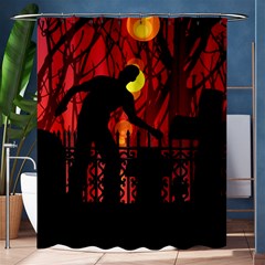 Horror Zombie Ghosts Creepy Shower Curtain 60  X 72  (medium)  by Amaryn4rt