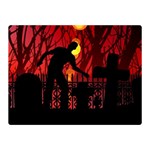 Horror Zombie Ghosts Creepy Two Sides Premium Plush Fleece Blanket (Mini) 35 x27  Blanket Front