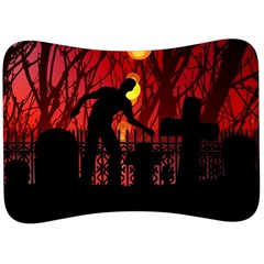 Horror Zombie Ghosts Creepy Velour Seat Head Rest Cushion by Amaryn4rt