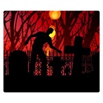 Horror Zombie Ghosts Creepy Premium Plush Fleece Blanket (Small) 50 x40  Blanket Front