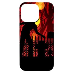 Horror Zombie Ghosts Creepy Iphone 14 Pro Max Black Uv Print Case by Amaryn4rt