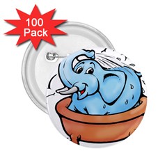 Elephant Bad Shower 2 25  Buttons (100 Pack)  by Amaryn4rt