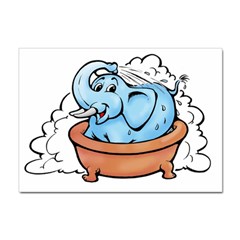 Elephant Bad Shower Sticker A4 (10 Pack) by Amaryn4rt