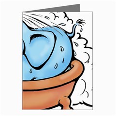 Elephant Bad Shower Greeting Cards (pkg Of 8) by Amaryn4rt