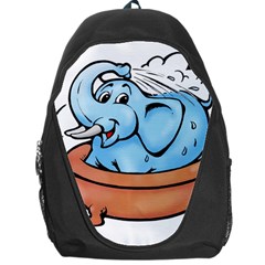 Elephant Bad Shower Backpack Bag by Amaryn4rt