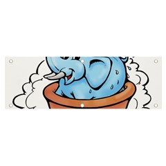 Elephant Bad Shower Banner And Sign 6  X 2  by Amaryn4rt