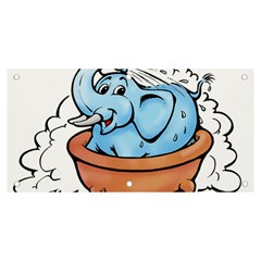 Elephant Bad Shower Banner And Sign 6  X 3  by Amaryn4rt