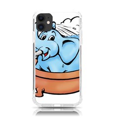 Elephant Bad Shower Iphone 11 Tpu Uv Print Case by Amaryn4rt