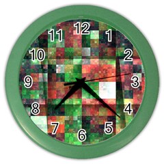 Paper Background Color Graphics Color Wall Clock by Amaryn4rt