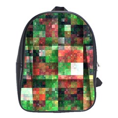 Paper Background Color Graphics School Bag (Large)