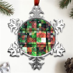 Paper Background Color Graphics Metal Small Snowflake Ornament