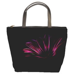 Purple Flower Pattern-design-abstract-background Bucket Bag by Amaryn4rt