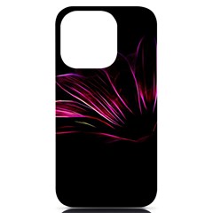 Purple Flower Pattern-design-abstract-background Iphone 14 Pro Black Uv Print Case by Amaryn4rt