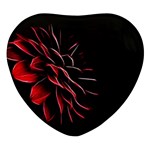 Pattern Design Abstract Background Heart Glass Fridge Magnet (4 pack) Front