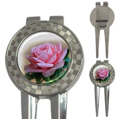 Rose Pink Flowers Pink Saturday 3-in-1 Golf Divots by Amaryn4rt