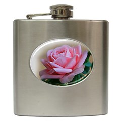 Rose Pink Flowers Pink Saturday Hip Flask (6 Oz) by Amaryn4rt