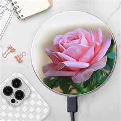 Rose Pink Flowers Pink Saturday Wireless Fast Charger(white) by Amaryn4rt