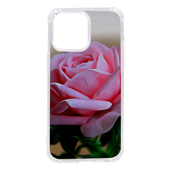 Rose Pink Flowers Pink Saturday iPhone 14 Pro Max TPU UV Print Case