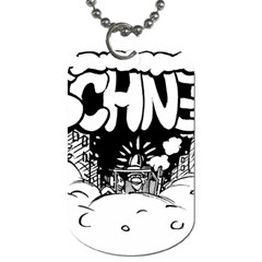 Snow Removal Winter Word Dog Tag (one Side)